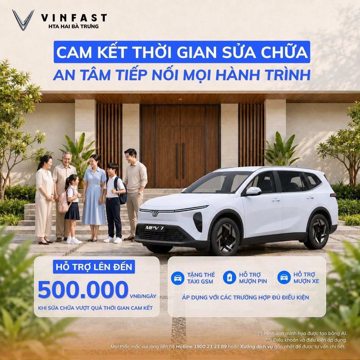 chinh-sach-cam-ket-thoi-gian-sua-chua-vinfast-ho-tro-500-000-vnd-ngay-xe-thay-the-vinfast-hai-ba-trung